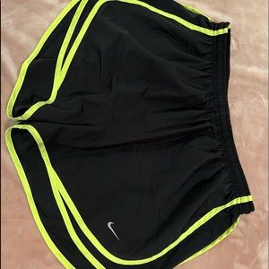 Black w/ Neon trim Nike Running Tempo Shorts